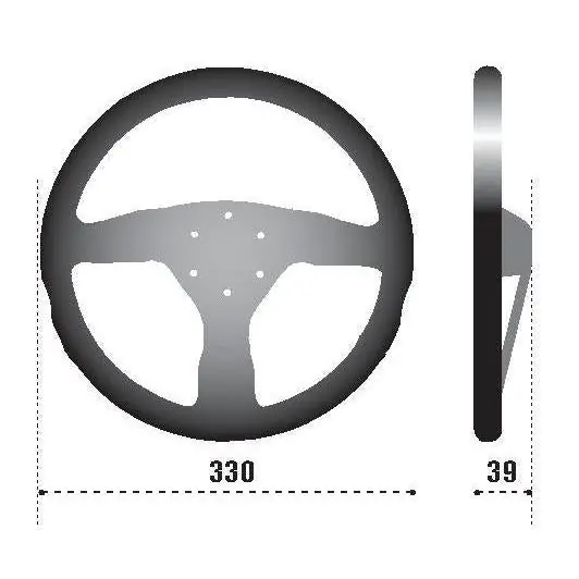 Sparco Steering Wheel 383 Suede Black