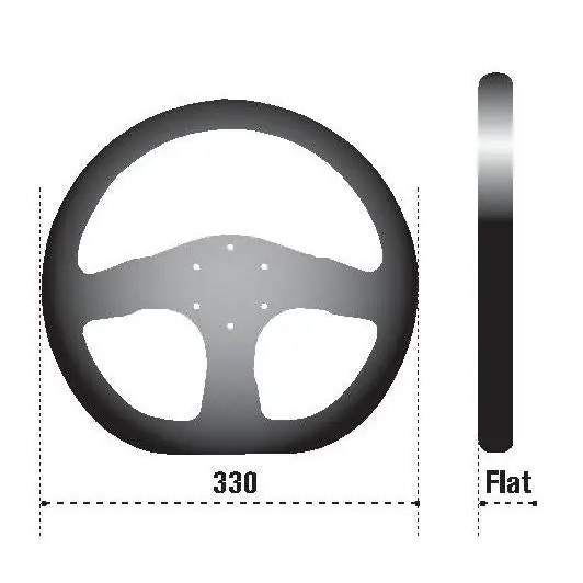 Sparco Steering Wheel Ring L360 Leather Black