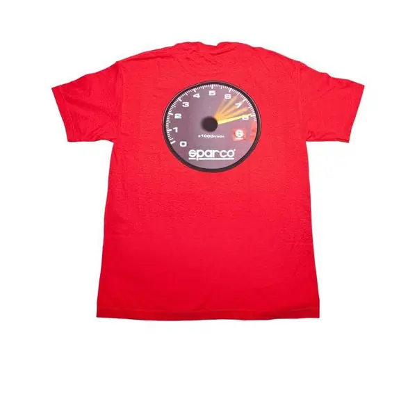 Sparco T-Shirt Tach Blk Lrg