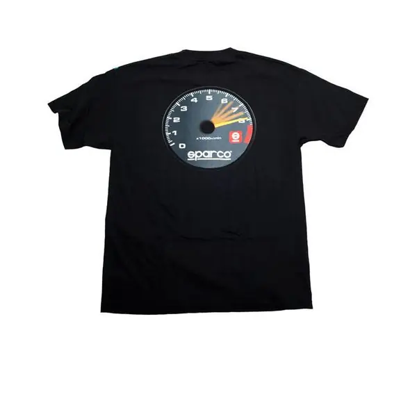 Sparco T-Shirt Tach Blk Xlrg