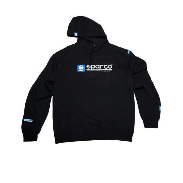 Sparco Sweatshirt Hooded WWW Blk Lrg