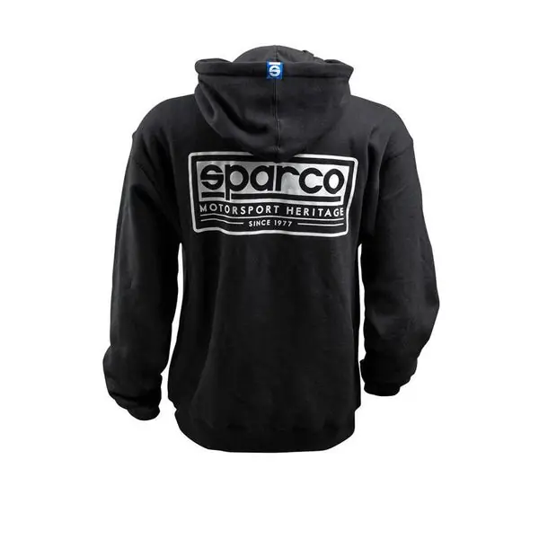 Sparco Sweatshirt Hooded Heritage Blk Lr