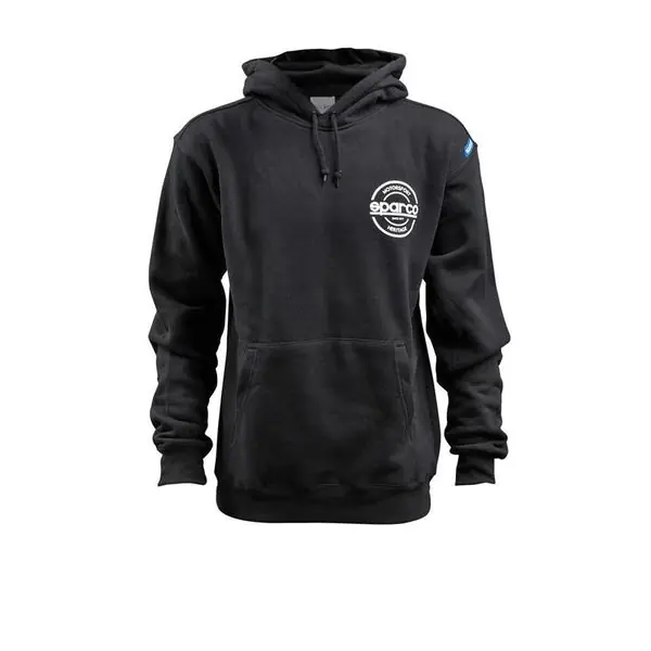 Sparco Sweatshirt Hooded S-Seal Blk Lrg