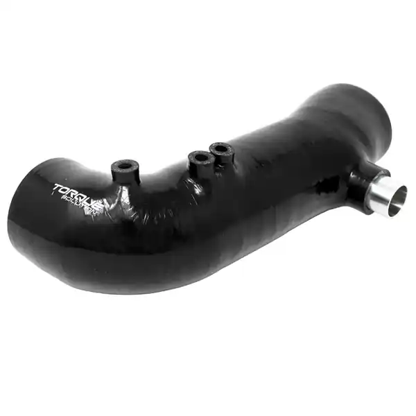 Torque Solution Turbo Inlet Hose Black (Recirc): 02-07 WRX / 04-20 STI / 05-09 Legacy GT (3in Inlet)