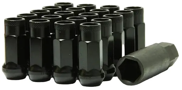 Wheel Mate Muteki SR48 Open End Lug Nuts - Black 12x1.50 48mm