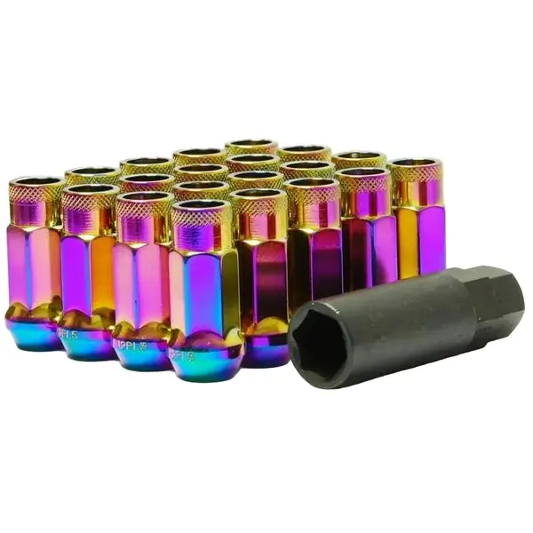 Wheel Mate Muteki SR48 Open End Lug Nuts - Neon 12x1.50 48mm