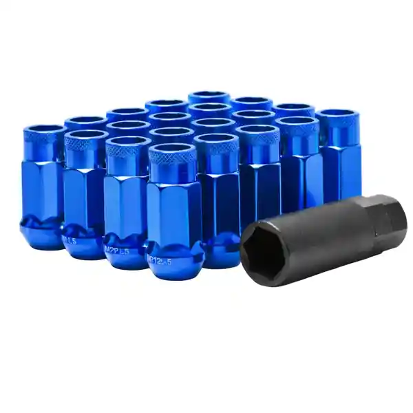 Wheel Mate Muteki SR48 Open End Lug Nuts - Blue 12x1.50 48mm