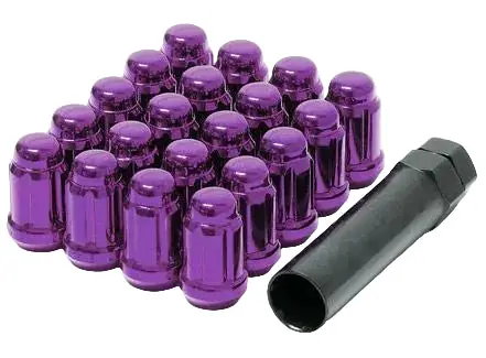 Wheel Mate Muteki Closed End Lug Nuts - Purple 12x1.50
