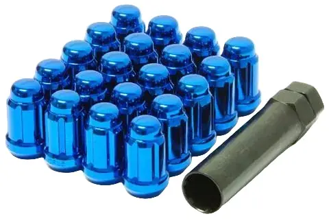 Wheel Mate Muteki Closed End Lug Nuts - Blue 12x1.50
