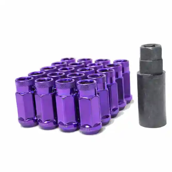 Wheel Mate Monster Locking Lug Nut Set of 4 - Purple 14x1.50