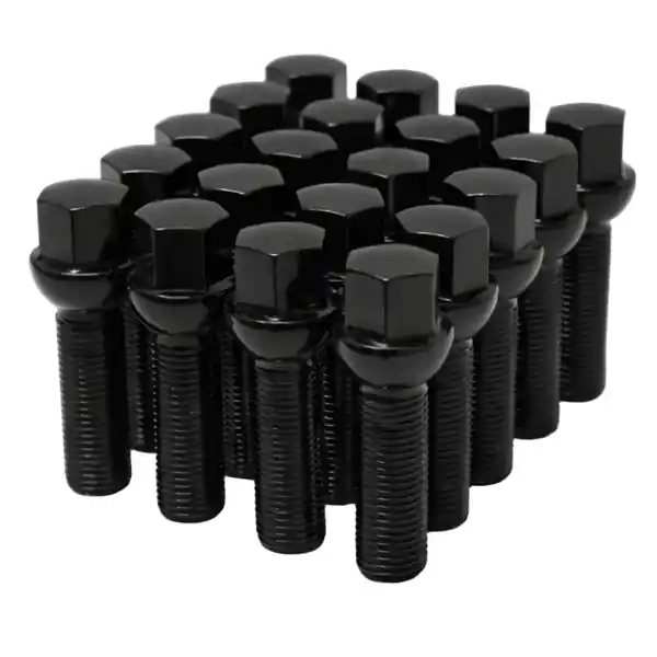 Wheel Mate Mevius Lug Bolt Set of 20 - Black 12x1.50 27mm Cone 60 DEG TAP