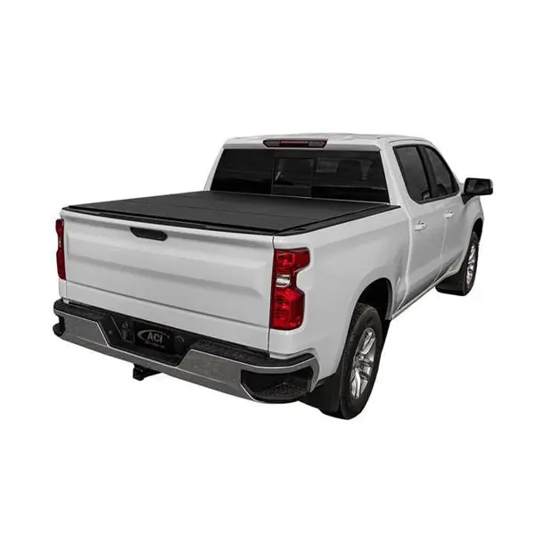 Access LOMAX Tri-Fold Cover Black Urethane Finish 19+ Chevrolet Silverado 1500 - 6ft 6in Bed
