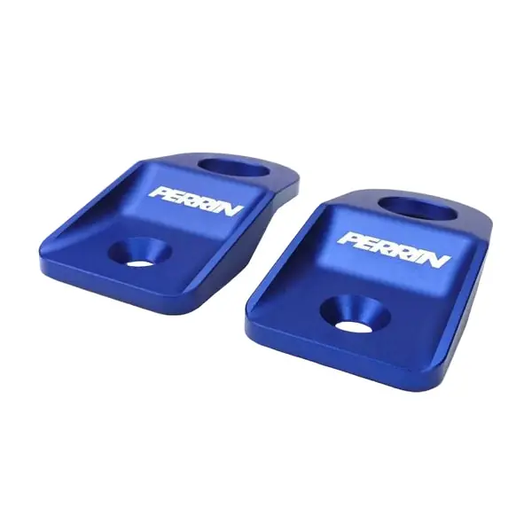 PERRIN 08-14 Subaru WRX/STI / 08-11 Impreza / 08-10 Outback Upper Radiator Bracket Set - Blue