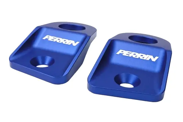 PERRIN 15-21 Subaru WRX/STI / 13-17 Crosstrek / 12-16 Impreza Upper Radiator Bracket Set - Blue