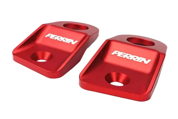 PERRIN 15-21 Subaru WRX/STI / 13-17 Crosstrek / 12-16 Impreza Upper Radiator Bracket Set - Red