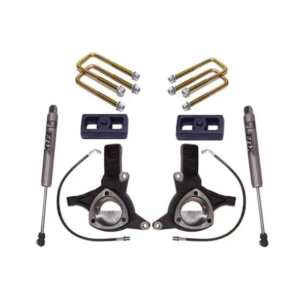 MaxTrac 07-16 GM C1500 2WD w/Cast Steel Susp. 4.5in/2in MaxPro Elite Spindle Lift Kit w/FOX Shocks