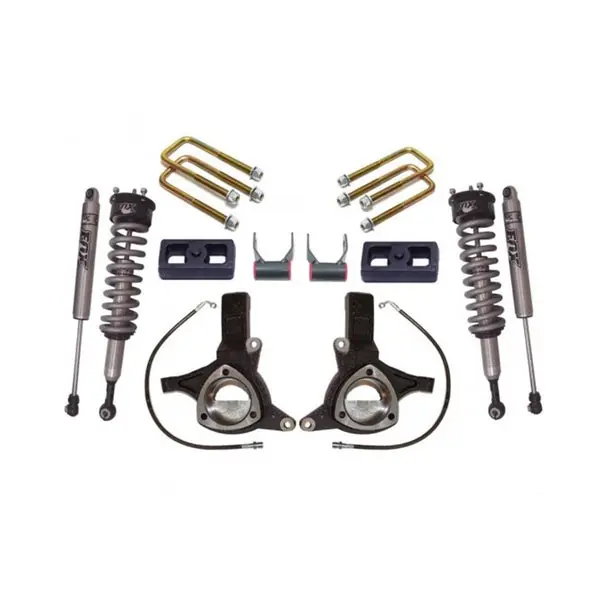 MaxTrac 07-16 GM C1500 2WD w/Cast Steel Susp. 7in/4in MaxPro Elite Spindle Lift Kit w/FOX Shocks