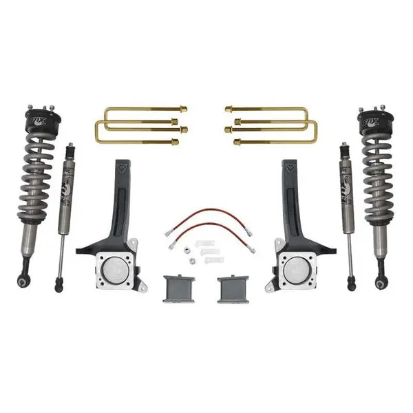 MaxTrac 07- 18 Toyota Tundra 2WD 6in/4in MaxPro Elite Spindle Lift Kit w/FOX Shocks