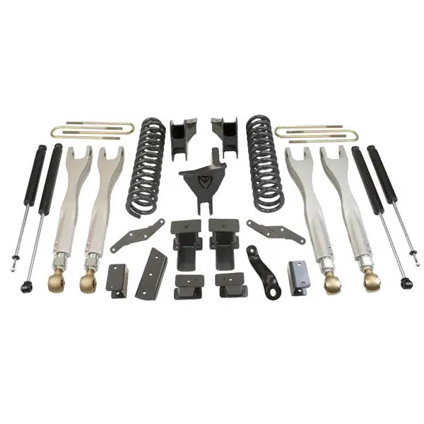 MaxTrac 17-19 Ford F-250/350 4WD 6in/2in MaxPro Coil Lift Kit w/4-Link Arms & MaxTrac Shocks