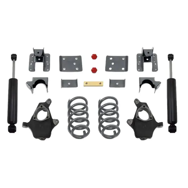 MaxTrac 14-16 GM C/K1500 2WD/4WD Single Cab w/Cast Steel Susp. 4in/6in Lowering Kit