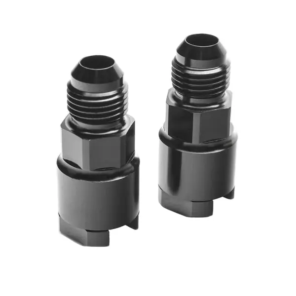 Cobb 04-16 Subaru STi / WRX 06-17 -6 AN Adapter Fittings Black - Set of 2