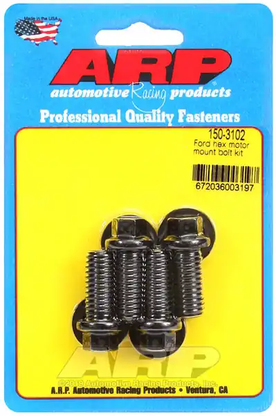 ARP Motor Mount Kit for Ford, 289-302-351W Black Oxide - Hex Head