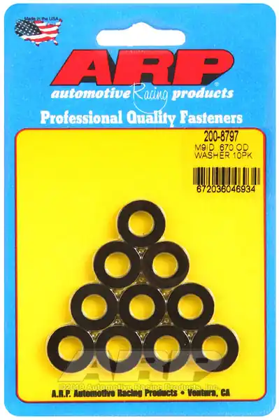 ARP Black Oxide 10-PC Pack Metric Special Purpose Washers