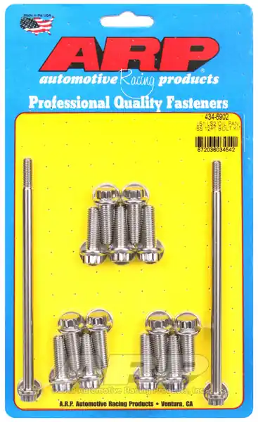 ARP 12-Pt Head Stainless Oil Pan Bolt Kit for Chevrolet Gen III/IV LS Series small block