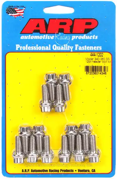 ARP Header Bolt Kit For Chrysler 5/16˝ dia. bolt Stainless 12-Pt Head