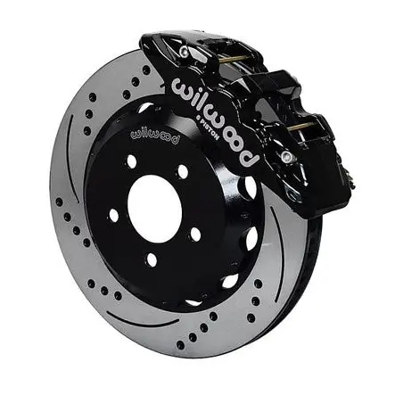 Wilwood 15-21 Toyota 4Runner Aero6-DM Black Front Brake Kit - Slotted