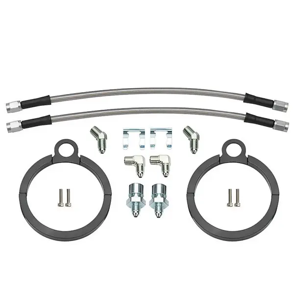 Wilwood Flexline Kit 12 inch -3 3/8-24 IF 1/8-27 NPT 90 Degree