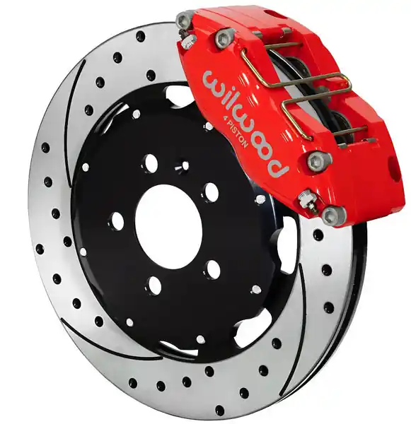 Wilwood 15+ Toyota Tacoma Aero6-DM SRP Front Brake Kit 13.31 Rotor - Red w/Lines
