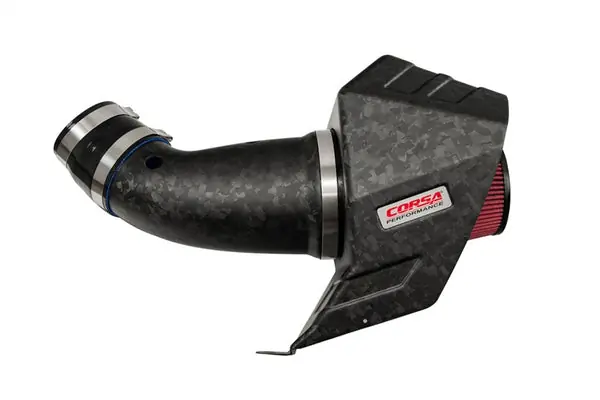 Corsa 2020-2025 Durango, Jeep SRT Hellcat Carbon Fiber Air Intake w/ DryTech Forged CF - Black