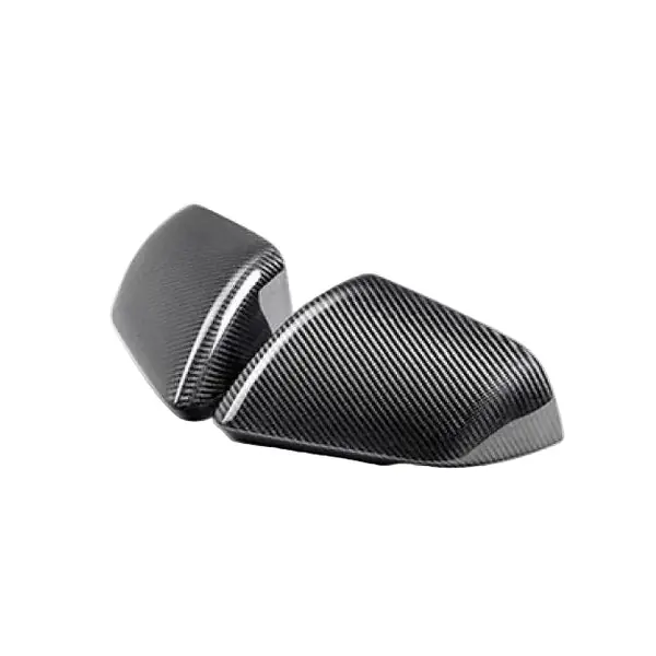 Ford Racing 24-25 Mustang (w/Integrated Turn Signals) Carbon Fiber Mirror Skull Caps - Gloss