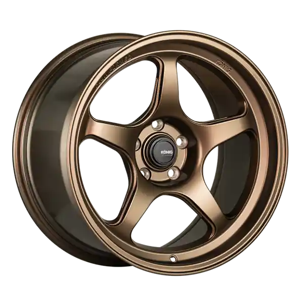 Konig Hyperspec 17x8 4x100 ET40 Matte Bronze Wheel (Knurled Bead)