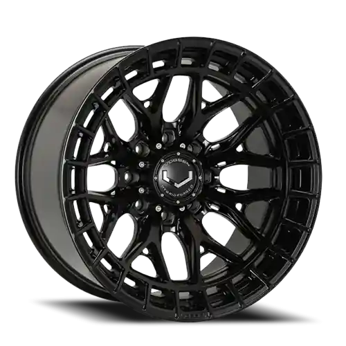 Vossen HFX-1 22x10 / 8x180 / ET-18 / Super Deep / 124.3 CB - Satin Black Wheel