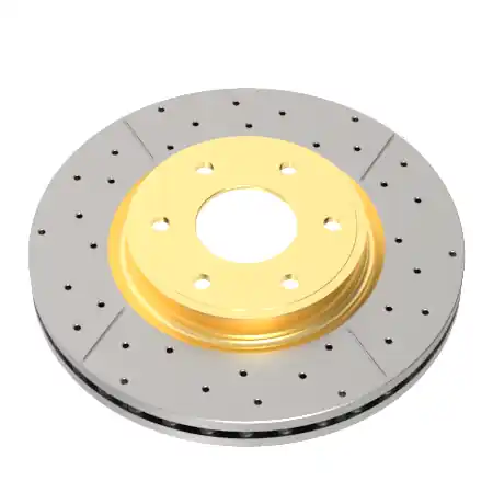 DBA 02-09 Subaru WRX STi/2017 BRZ w/Perf Pkg. 10 Hole Front Drilled & Slotted Street Series Rotor