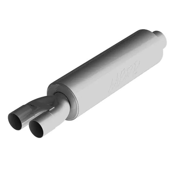 MBRP Universal 3in ID Inlet 2.5in ID Outlet 30.5in Chambered Aluminum Muffler