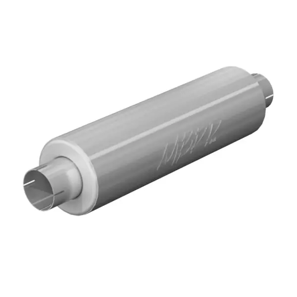 MBRP Universal muffler 3in Inlet/Outlet 26in Length T409 SS *Mild Tone*