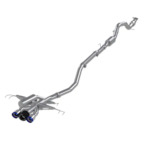 MBRP 17-22 Honda Civic Type R 2.0L T304 SS 3in Cat-Back w/Triple Center Out- Burnt Tips(NO CARBON)