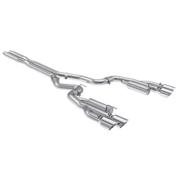 MBRP 2024+ Ford Mustang 5.0L T304 SS 3in Cat-Back Dual Split Exhaust w/ Quad Tips (Valve Delete)