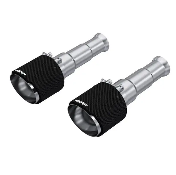 MBRP 19-24 Ram 1500 Classic 5.7L Hemi 5in OD Dual Wall Angle Cut T304 Carbon Fib Exhaust Tips - Pair