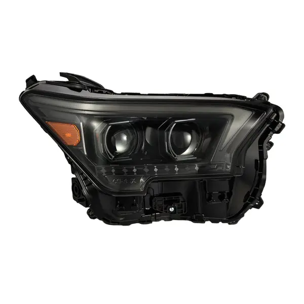 AlphaRex 23-24 Toyota Tacoma LUXX-Series LED Proj Headlights Alpha Blk w/Actv Light & Seq. Sig + DRL
