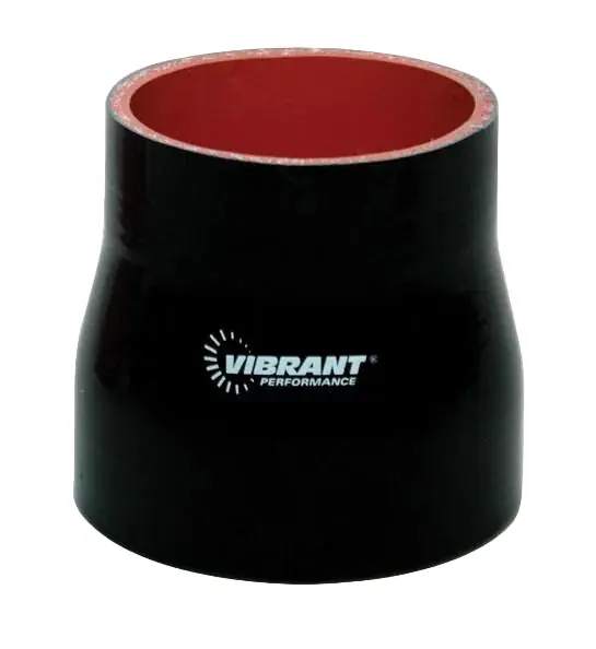 Vibrant 4 Ply Aramid Reducer Coupling 1.75in Inlet x 1.25 Outlet x 3in Length - Black
