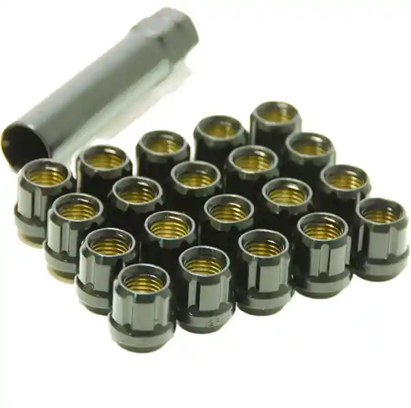 Wheel Mate Muteki Open End Lug Nuts - Deep Black 12x1.25