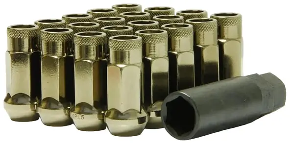 Wheel Mate Muteki SR48 Open End Lug Nuts - Titanium 12x1.25 48mm