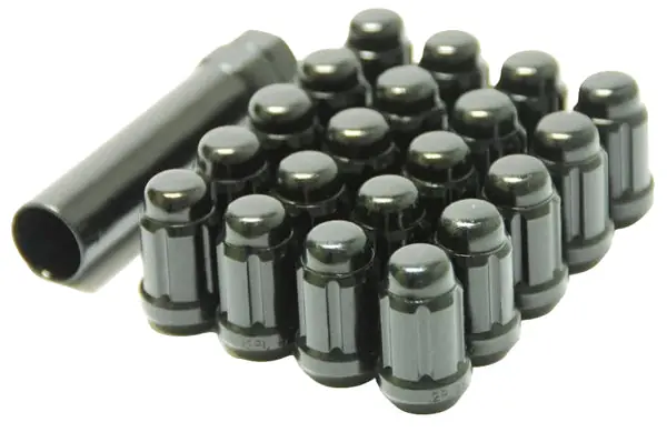Wheel Mate Muteki Closed End Lug Nuts - Deep Black 12x1.25