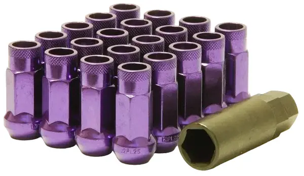 Wheel Mate Muteki SR48 Open End Lug Nuts - Purple 12x1.25 48mm