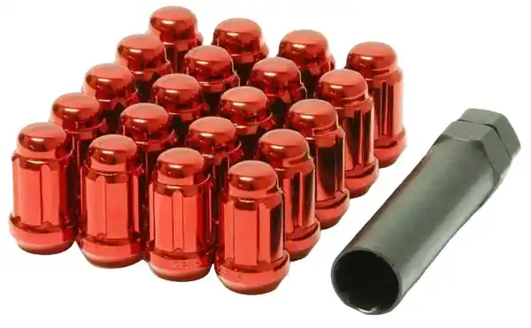 Wheel Mate Muteki Closed End Lug Nuts - Red 12x1.25