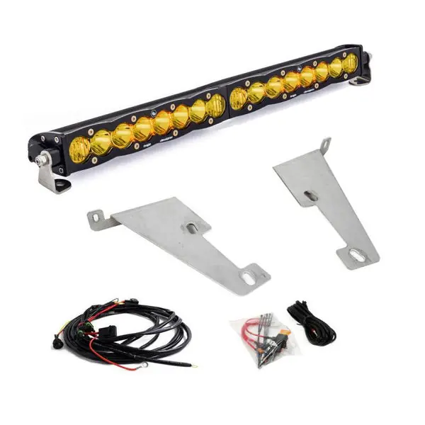 Baja Designs 2022 Toyota Tundra 20in S8 Behind Bumper Light Mount Kit - Amber